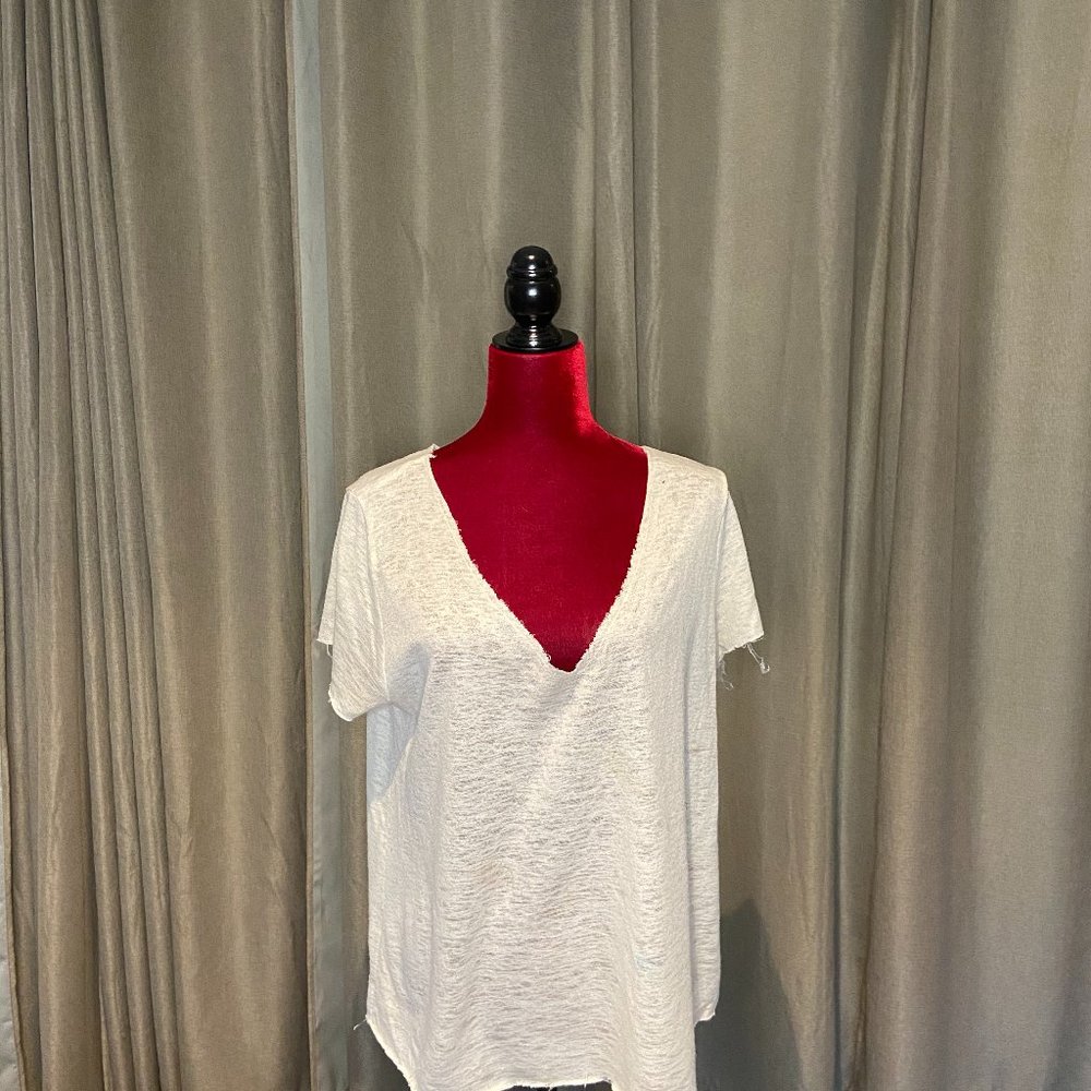 Gauze V-Neck Top